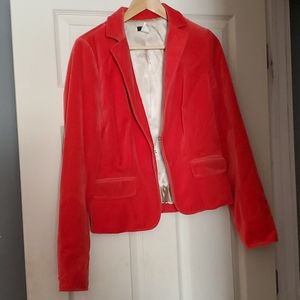 Beautiful red velvet J. Crew blazer size 10